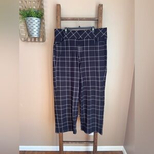 Torrid Studio Black and White Wide Leg Plaid Workwear Pants